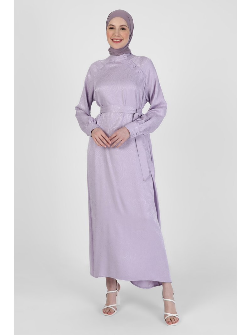refka casual dress Dusty Lilac - Crew neck - Unlined - Modest black lace mermaid prom YGroup_rheanna-draped-backless-maxi-dress Size:20 (2 to 3Yrs) Dark purple dress
