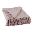 thumbnail image 1 of DII Dusty Lilac Solid Ribbed Cotton Throw 50x60 with 2.5 inch fringe, 1 of 3