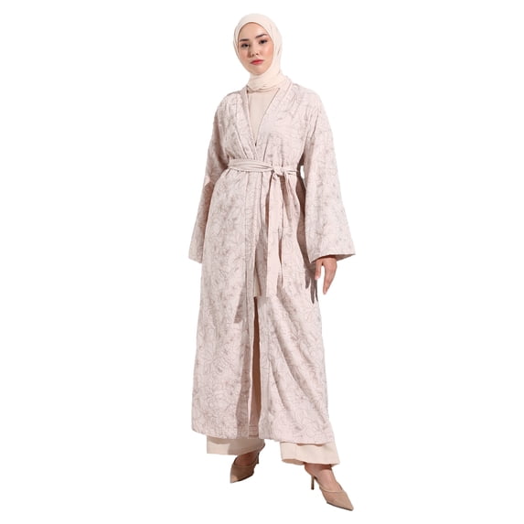 Dusty Pink - Multi - Unlined - Abaya - Refka