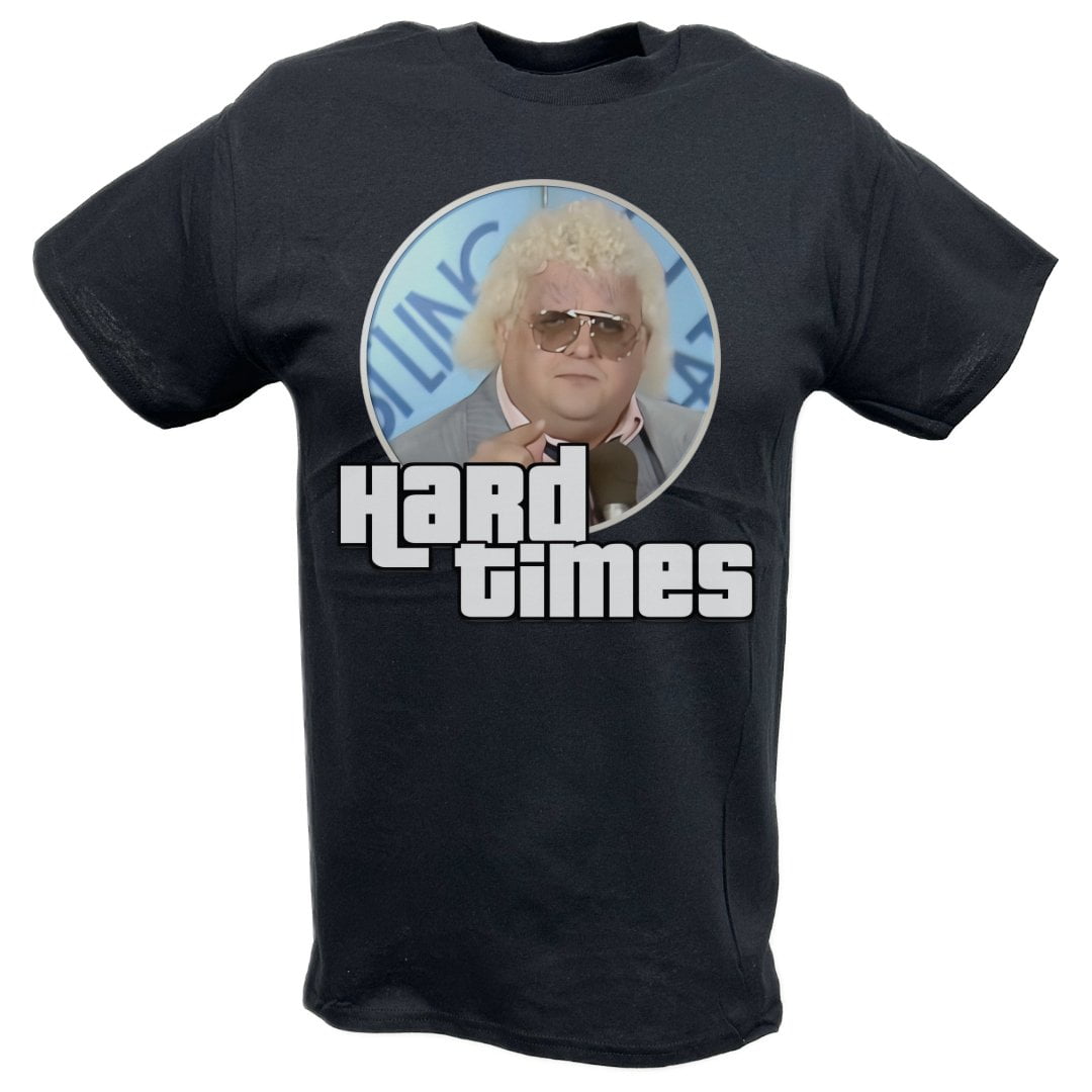 Dusty Rhodes Hard Times Black T-shirt - Walmart Business Dusty Rhodes Hard Times Black T-shirt - Walmart Business