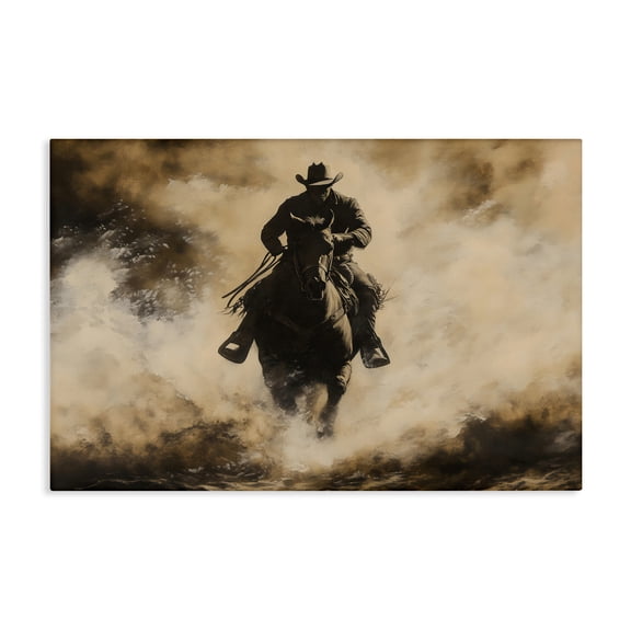 Stupell Industries Dusty Rodeo Cowboy Canvas Wall Art, design by Franklyn Gregory