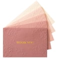 thumbnail image 1 of Dusty Rose 50 Pack 4x6 Inch Greeting Thank You Cards For Weddings Bridal Showers Graduations, 1 of 7