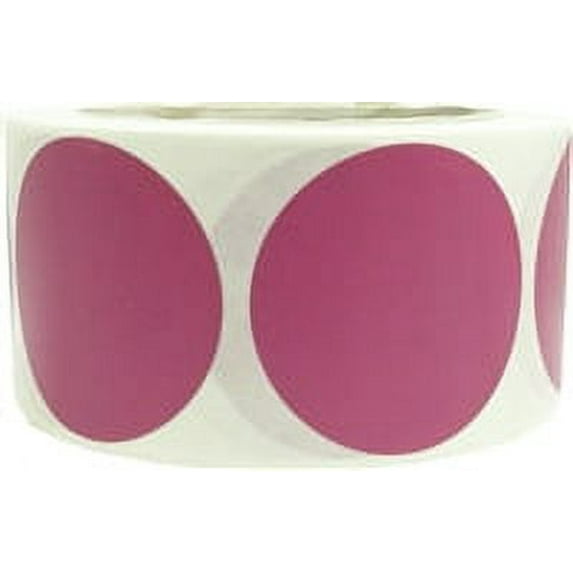 Dusty Rose Circle Stickers | 2" Inches Round | 500 Pack