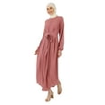 thumbnail image 1 of Dusty Rose - Crew neck - Unlined - Modest Dress - Refka, 1 of 5