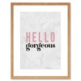 thumbnail image 1 of Dusty Rose Hello Gorgeous Framed Wall Art Print, 1 of 5