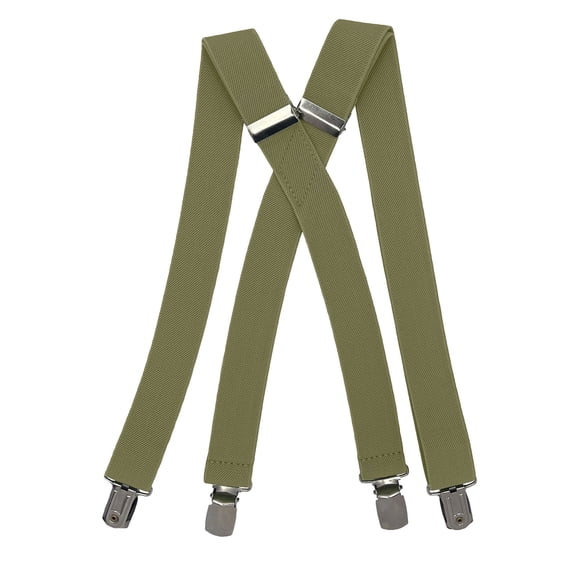 Dusty Sage Boys Suspenders 1 inch X Back Spencer J's