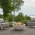 thumbnail image 1 of Dustyview 38 Inch Round GFRC Propane Fire Bowl in Fog by BBQGuys Signature, 1 of 2
