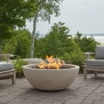 thumbnail image 1 of Dustyview 42 Inch Round GFRC Natural Gas Fire Bowl in Fog by BBQGuys Signature, 1 of 2