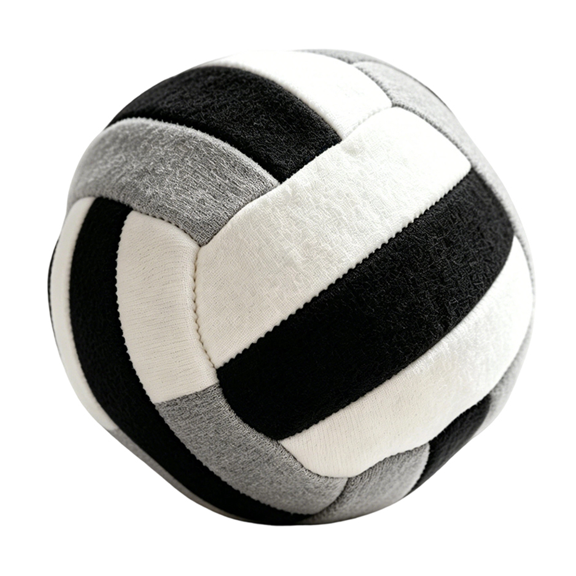 Dutauuu 1-Piece Grey Black White Volleyball Yard Toss Bean Bag 2.36 Inch Grass Game Lawn Games Accessory Outdoor Party Ball Hacky Sack Dirtbag