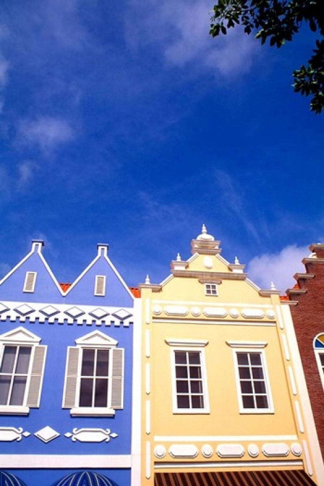 Dutch Architecture Oranjestad Aruba Canvas Art - Bill Bachmann DanitaDelimont (24 x 36)