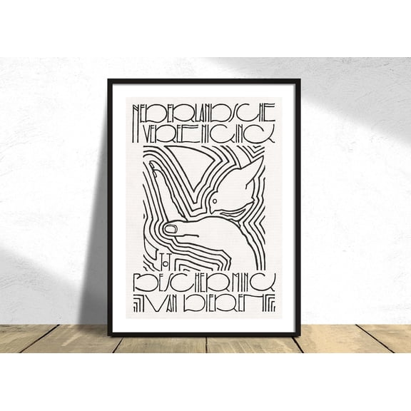 Dutch Association For Protection Of Animals Reijer Stolk Bird Poster Reproduction Idea Animals Decor, Unframed Paper Poster 8x10in
