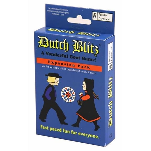 Dutch Blitz Games Co  Game - Dutch Blitz - Blue, 2 - 4 Players, Expansion Pack