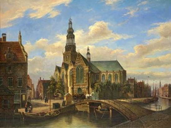 Dutch Bridge Canvas Art - Jackson (18 x 24)