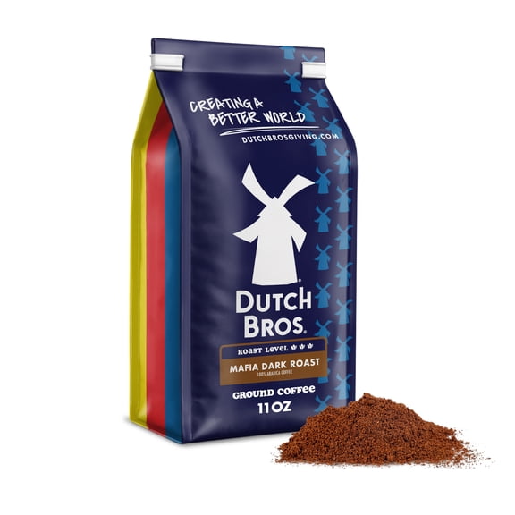 Dutch Bros Mafia Dark Roast, Ground Coffee, Bagged 11oz