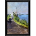 thumbnail image 1 of Dutch Canal (aka Canal Path Holland) 28x40 Large Black Ornate Wood Framed Canvas Art by William Merritt Chase, 1 of 2