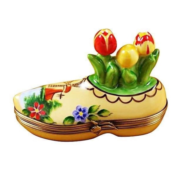 Dutch Clog Limoges Box for Collectors Limoges Box Porcelain Figurine