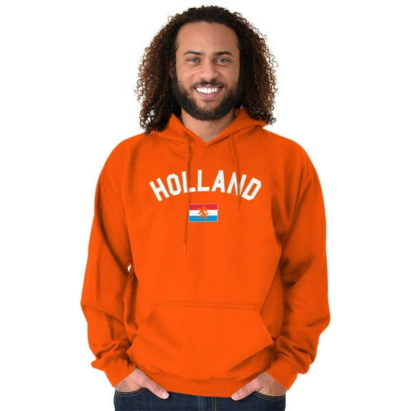 Dutch Flag Holland Soccer Fan Pride Hoodie Sweatshirt Women Men Brisco Brands S
