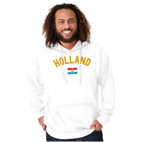 Dutch Flag Holland Soccer Fan Pride Unisex Plus Fleece Graphic Hoodie Brisco Brands 4X