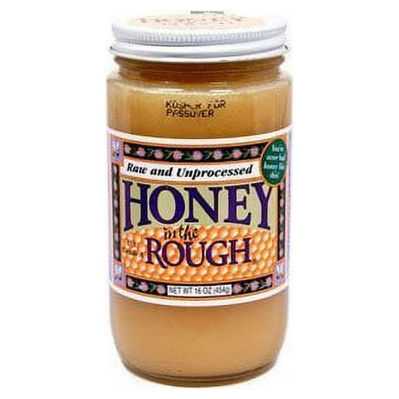 Dutch Gold Moorland Honey In The Rough - 16 Oz Jar