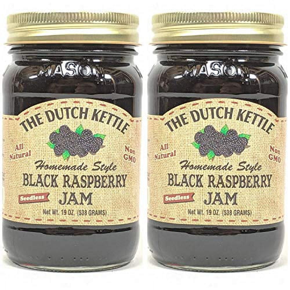 The Dutch Kettle Amish Homemade Style Black Raspberry Seedless Jam 219