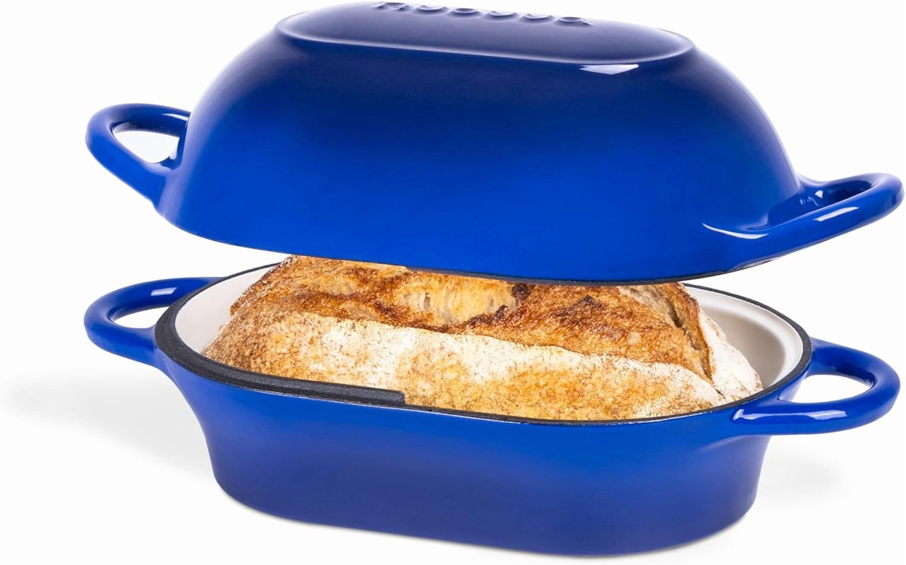 Dutch Oven For Sourdough Bread Baking - Enamelled Cast Iron Bread Loaf ...