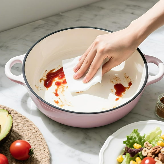 Dutch Oven for Bread Baking, Bread Oven, Enameled Cast Iron Dutch Oven, Bread Pot with Dome Lid, Oven Safe up to 500°F, 6 Quart, Pink