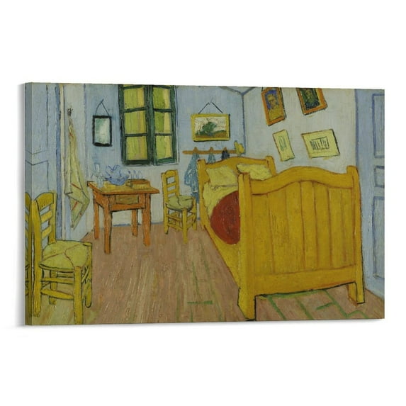Dutch Painter Vincent Van Gogh Vincent's Arles' Bedroom Poster Canvas Wall Art Prints Poster Gifts Photo Picture Painting Posters Room Decor Home Decorative 24x36inch(60x90cm)
