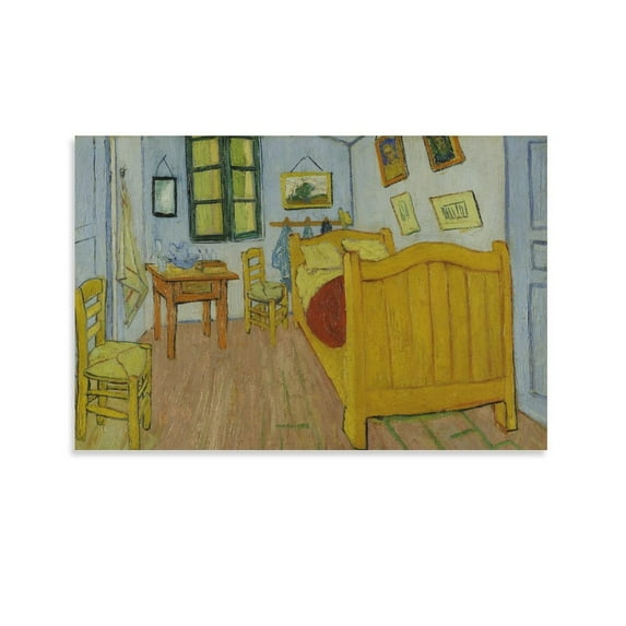 Dutch Painter Vincent Van Gogh Vincent's Arles' Bedroom Poster Wall Art Picture Painting Poster Canvas Print Posters Artworks Bedroom Living Room Decor 24x36inch(60x90cm)
