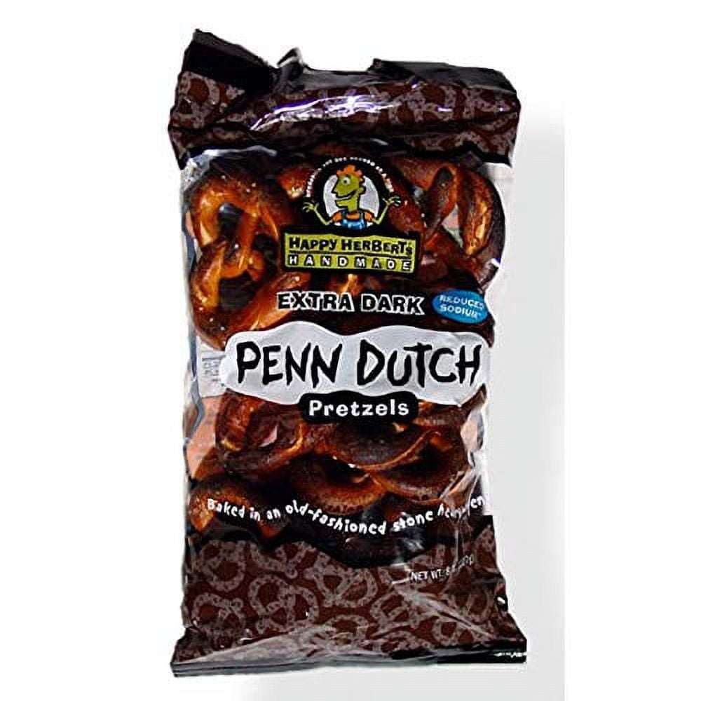 Dutch Pretzels Extra Dark Reduced Sodium 8 Oz 12 Pack