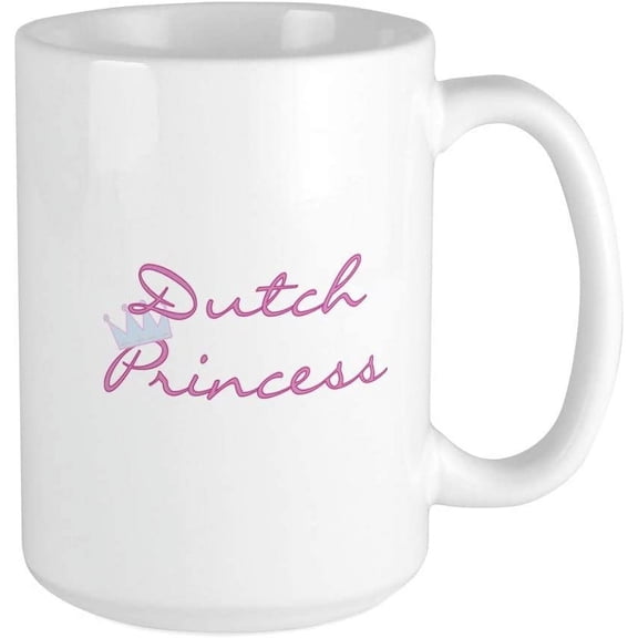 Dutch Princess Large Mug Ceramic Coffee Mug, Tea Cup 15 oz