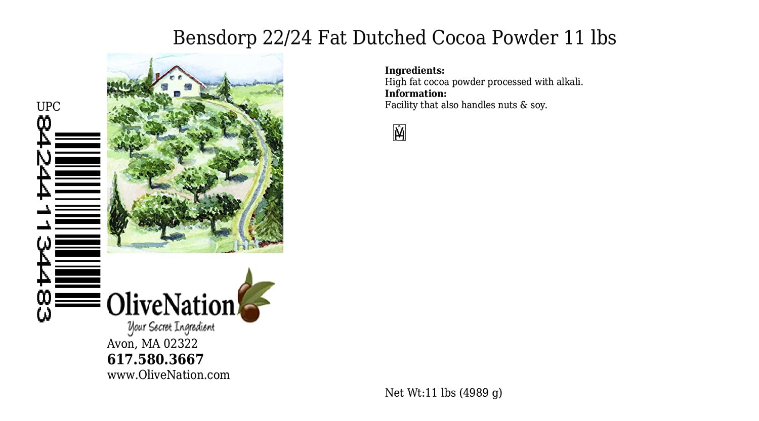 Dutch Process Cocoa Powder from OliveNation, High Alkalized Cacao Powder for Baking, Deep Red