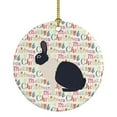 thumbnail image 1 of Dutch Rabbit Christmas Ceramic Ornament 2.8 in x 2.8 in, 1 of 3