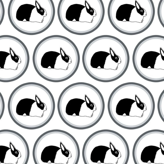 Dutch Rabbit Premium Gift Wrap Wrapping Paper Roll