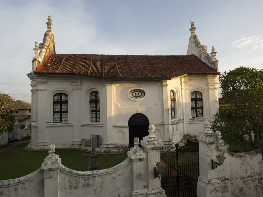 Dutch Reformed Church c1755 seen from Amangalla Hotel Church Street Galle Fort Galle Southern Province Sri Lanka Canvas Art - Panoramic Images (12 x 16)