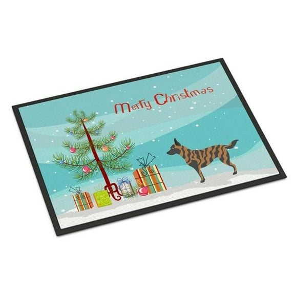 Dutch Shepherd Christmas Indoor or Outdoor Mat - 18 x 27 in.
