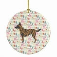 thumbnail image 1 of Dutch Shepherd Merry Christmas Ceramic Ornament 2.8 in x 2.8 in, 1 of 3