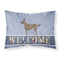 thumbnail image 1 of Dutch Shepherd Welcome Fabric Standard Pillowcase Blue, 1 of 2