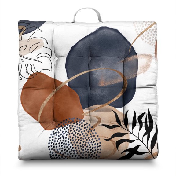 Dutch Velvet Floor Cushion, Boho Meditation Pillow, Cushion for Sitting Comfort, Meditation Pillow for Yoga and Home, 22'' x 22''