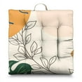 thumbnail image 1 of Dutch Velvet Meditation Floor Pillow 22 Inch, Square Boho Cushion for Yoga and Lounging, 1 of 7