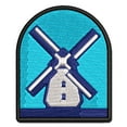 thumbnail image 1 of Dutch Windmill Applique Multi-Color Embroidered Hook & Loop Patch - 3.5 Inch Large, 1 of 5