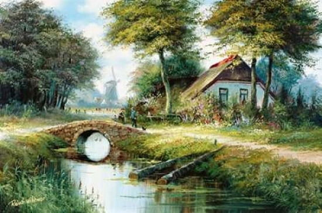 Dutch country scene Canvas Art - Reint Withaar (12 x 18)