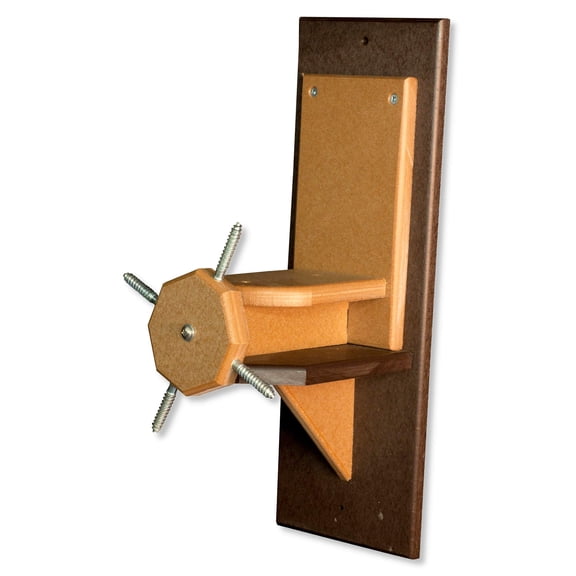 Amish-Made Corn Cob Poly Squirrel Feeder, Tudor Brown & Cedar