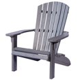 thumbnail image 1 of Amish-Made HDPE Poly Fanback Adirondack Chair, Amish Made in USA (Rustic Gray), 1 of 9