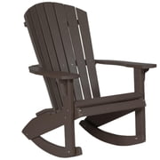 DutchCrafters HDPE Poly Outdoor Adirondack Rocking Chair, Amish Made Brown