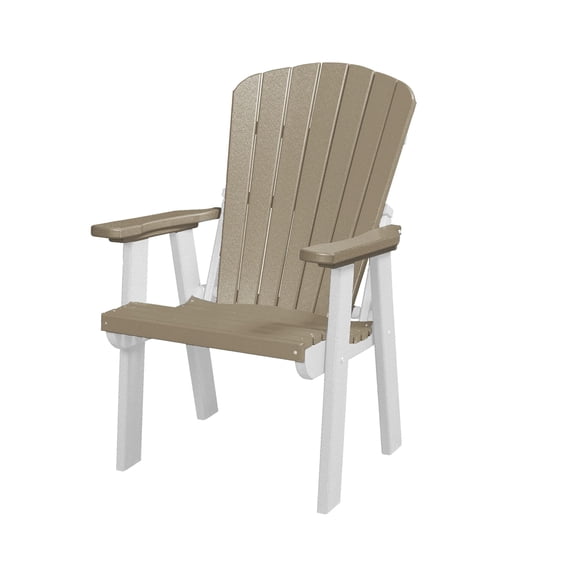 DutchCrafters Plastic Poly Adirondack Outdoor Patio Chair with Slat Fan Back - Amish Made in USA&nbsp;