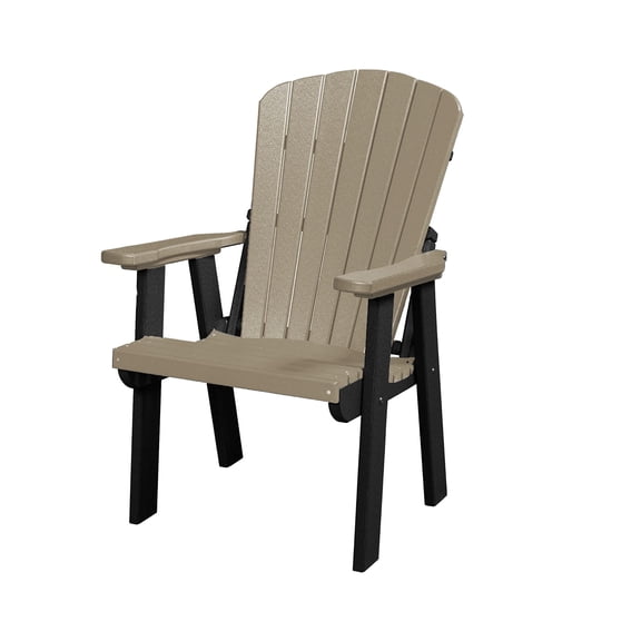 DutchCrafters Plastic Poly Adirondack Outdoor Patio Chair with Slat Fan Back - Amish Made in USA&nbsp;