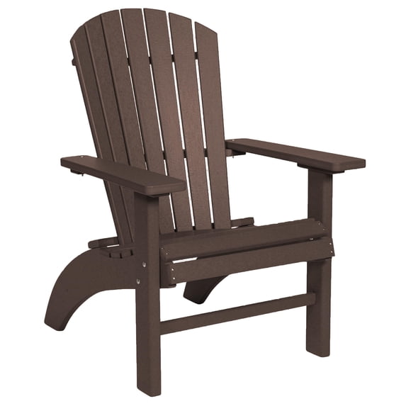 DutchCrafters Poly Fanback EZ-Access Adirondack Chair (Brown)