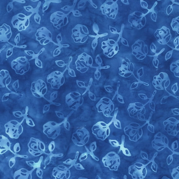 Dutchy Blues, Rosebuds, Cobalt (1yard)