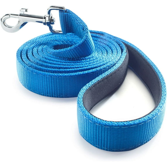Dutchy Brand Ultra Strong Heavy Duty Training Dog Leash for Big, Medium, Small Dogs, Padded Handle for Strong Dogs 6 ft, Blue