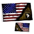 thumbnail image 1 of Dutern Double Sided 101st Ranger Airborne Flag TABBED STARS & STRIPES banner US Army Military Banner 3 Ply with Brass Grommets 12x18 Inch, 1 of 5